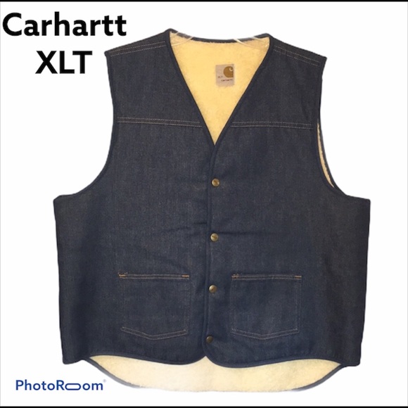 Carhartt Shearling Denim Xlt Mens Vest 